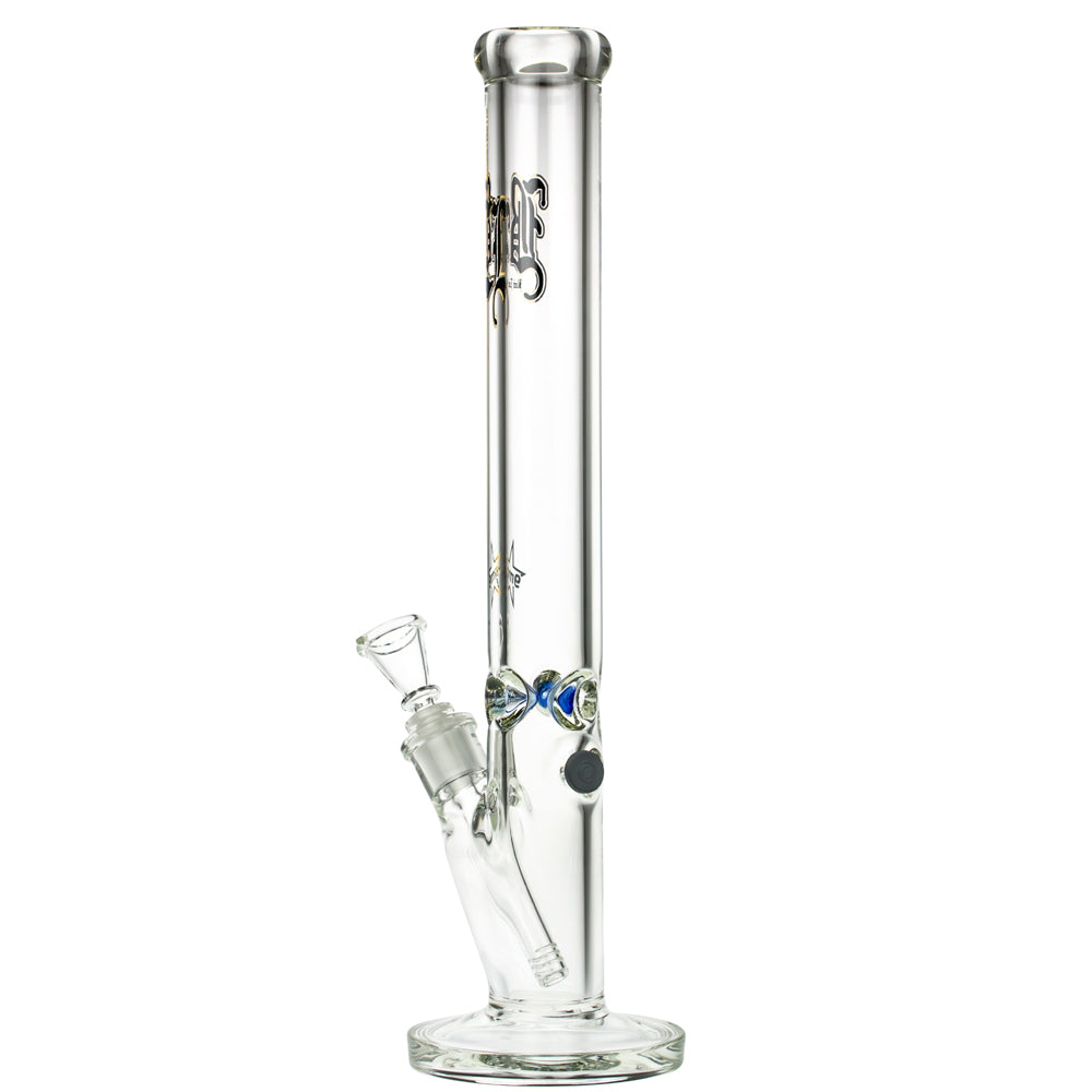 Black Leaf 9mm Straight Ice Bong | 45 cm - Side View 4