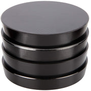 Aluminum Tower Grinder with Magnetic Lid | 4-Part | 62mm | Black
