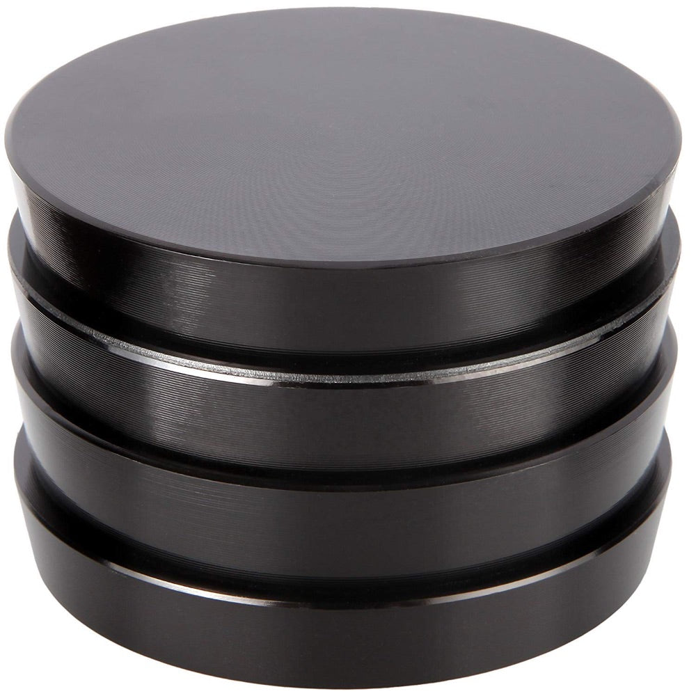 Aluminum Tower Grinder with Magnetic Lid | 4-Part | 62mm | Black