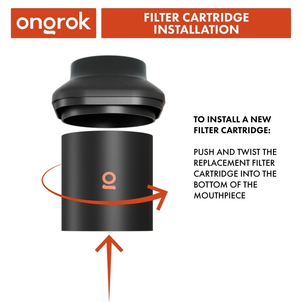 ONGROK Personal Air Filter with Replaceable Cartridges | Installation