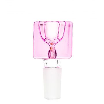 Square Shaped Glass Herb Bowl | 14.5mm | Pink