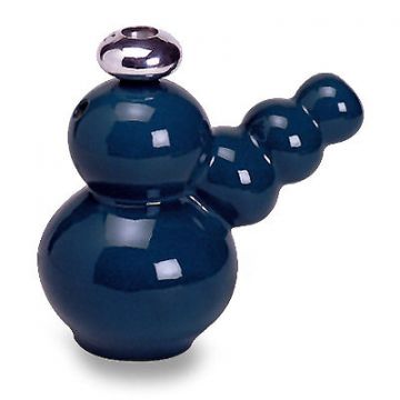Ceramic Bubble Waterpipe | Blue